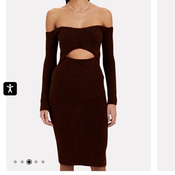 L'AGENCE
Nala Off-The-Shoulder Brushed Knit Dress​​​​​​​​​​​​​​​​​​​​​​​ - Picture 3 of 7